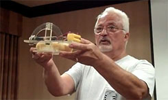 Static diving model submarine
